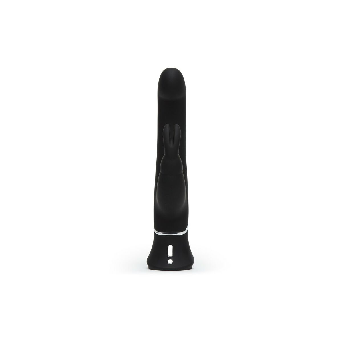 Doppelter Hasenohren Pleasures Vibrator Happy Rabbit Schwarz